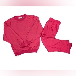 Northern Spirit Vintage 80s/90s Hot Pink Nylon Tracksuit Set | Made in Taiwan M